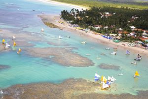 Acesso às piscinas naturais de jangada, Porto de Galinhas