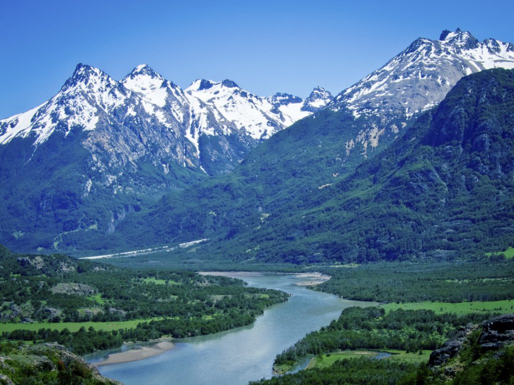 Vista Cordilheira dos Andes, perto de Santiago