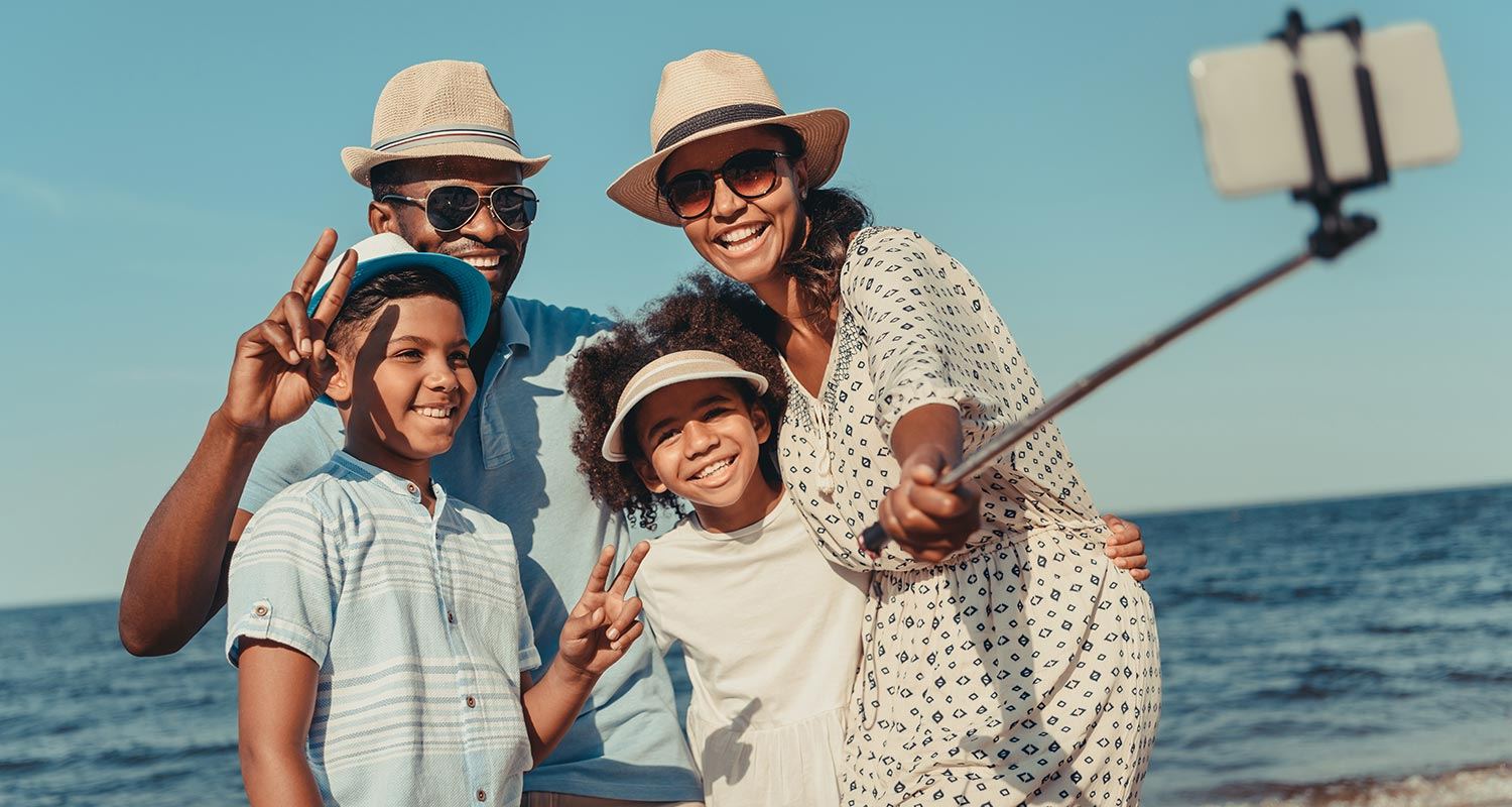 Família em férias