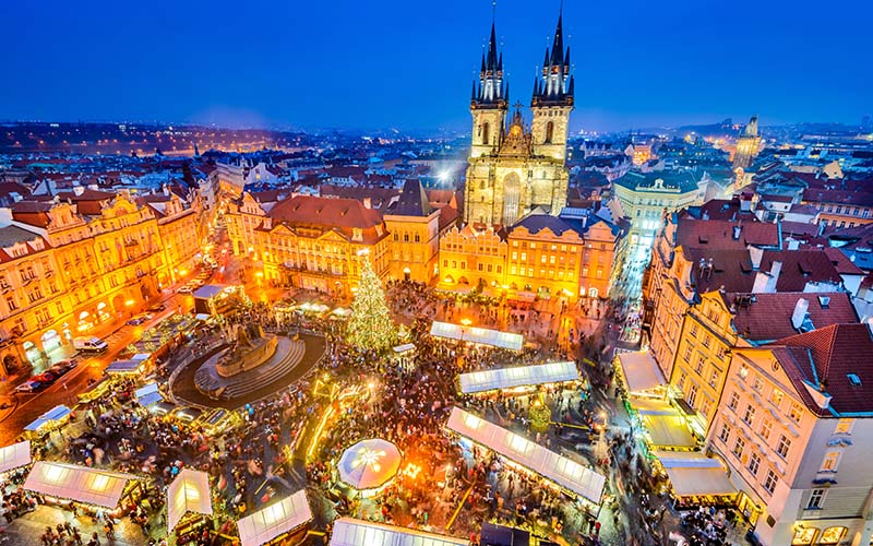 Praga, mercado de natal