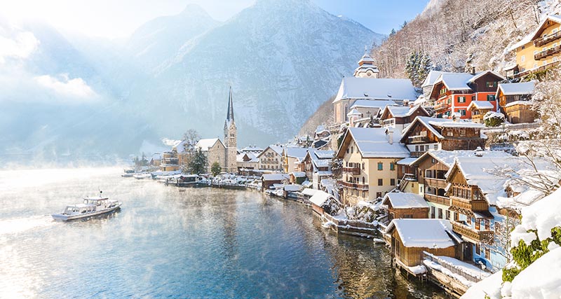 Áustria no inverno