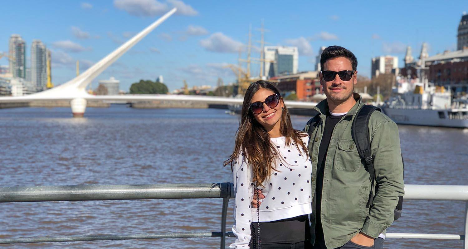 Casal em lua de mel em Buenos Aires