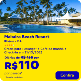 Makaira Beach Resort com diárias a partir de R$110 por pessoa*