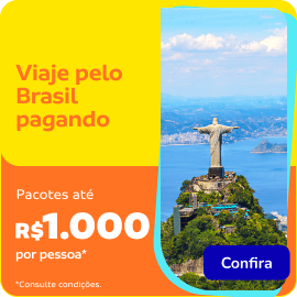 Viaje pelo Brasil pagando até R$1.000 em pacotes por pessoa