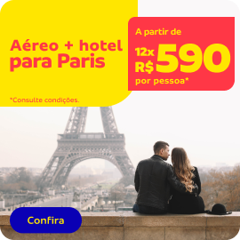 Aéreo + hotel para Paris