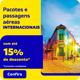 Pacotes e passagens aéreas INTERNACIONAIS