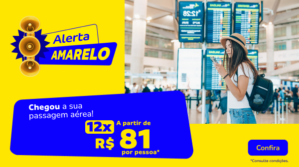 Alerta amarelo passagens