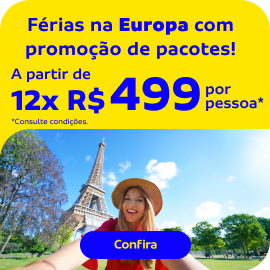 Férias na Europa com promoção de pacotes!