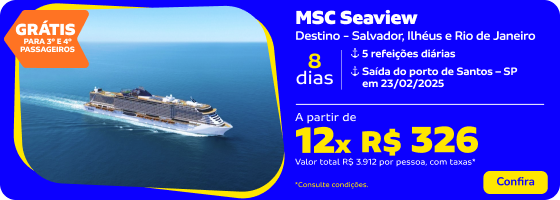 MSC Seaview | 8 dias