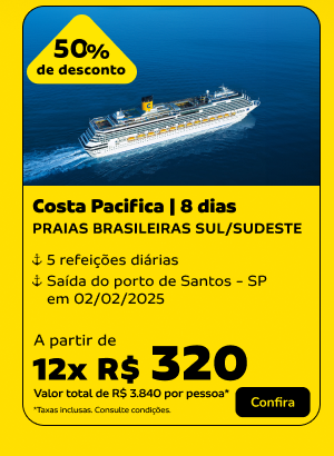 Costa Pacifica | 8 dias 