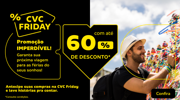 Viaje com até 60% de desconto