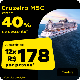 Cruzeiro MSC, com até 40% de desconto! 