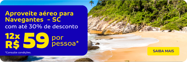 Aproveite aéreo para Navegantes - SC